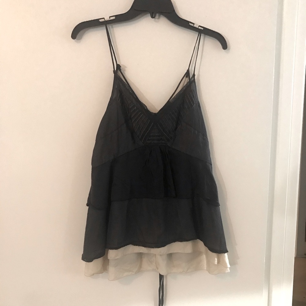 spaghetti strap black top